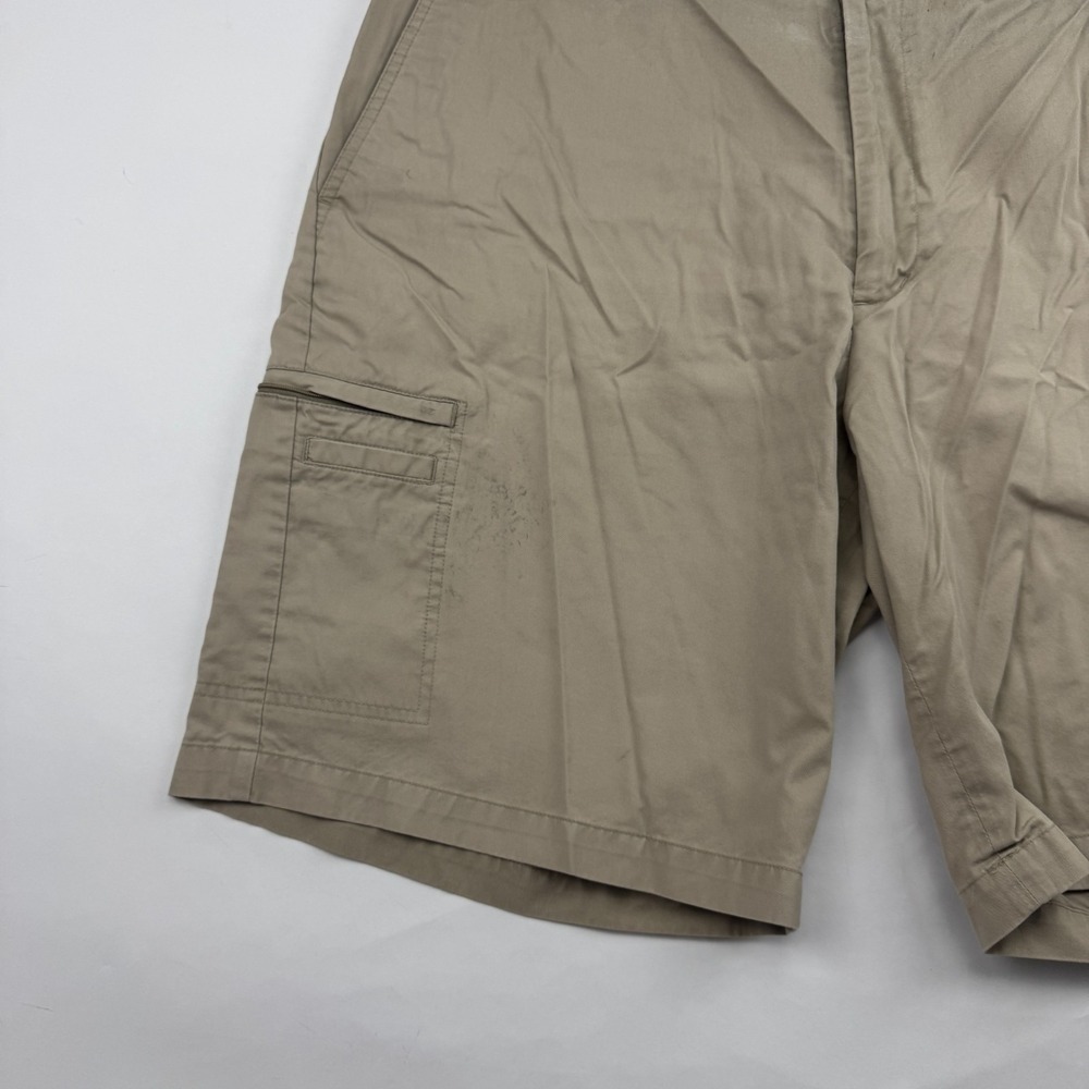 Greg Norman For Tasso Elba FIVE IRON Khaki Chino Shorts Sz 40 Cargo Pocket - Picture 4 of 11